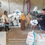Verifikasi PSAT-PDUK Beras dari Pelaku Usaha PSAT Desa Salino, Kecamatan Pulau Laut Tengah