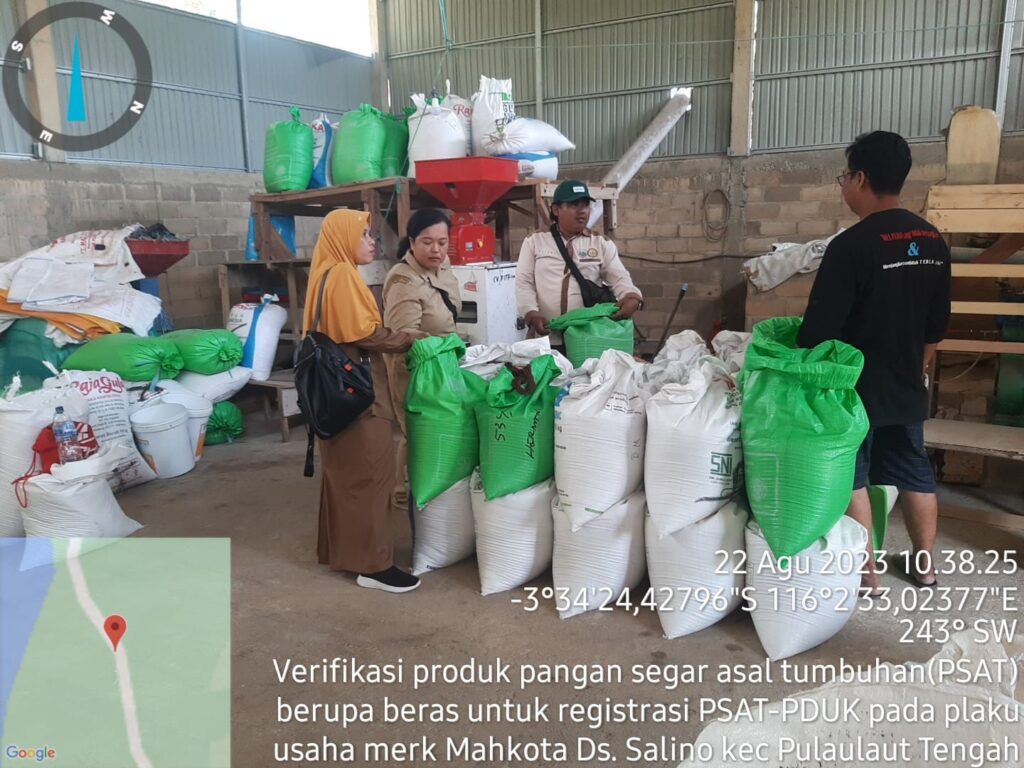 Verifikasi (PSAT) Oleh Dinas Ketahanan Pangan Dan Pertanian Berupa ...