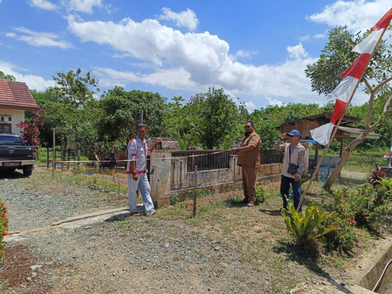 Pengukuran tanah POS IB Desa Tebing Tinggi untuk pembuatan segel/SKT dalam rangka percepatan sertifikasi asset tanah Pemerintah Daerah Kabupaten Kotabaru