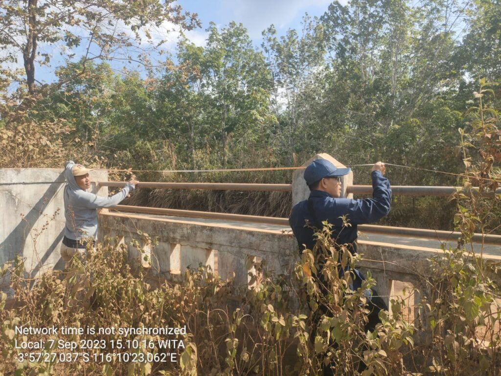 Pengukuran Tanah Puskeswan Tanjung Lalak Kec. Pulaulaut Kepulauan oleh Dinas Ketahanan Pangan dan Pertanian Untuk Pembuatan Segel/SKT