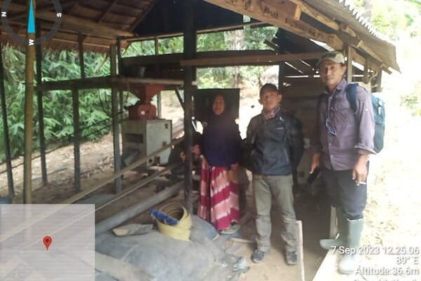 kegiatan pendampingan penggunaan sarana pendukung pertanian dalam rangka pengambilan data stok dan harga tanaman pangan di penggilingan padi kecamatan pulaulaut Barat dan kecamatan pulaulaut Kepulauan