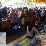 dinas ketahanan pangan dan pertanian menggelar pasar murah dalam rangka pengendalian inflasi daerah tahun 2023 di limbur raya