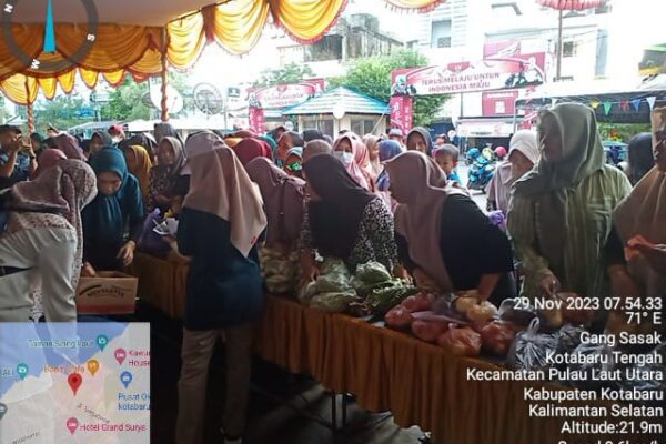 Pelaksanaan pasar tani/pasar murah dalam rangka pengendalian dampak inflasi daerah tahun 2023 di kotabaru